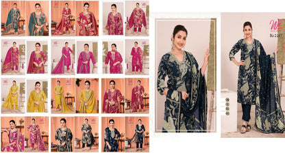 Ri 2164-2171 Women Ethnics Modal Readymade Pant Style Suits Exporter