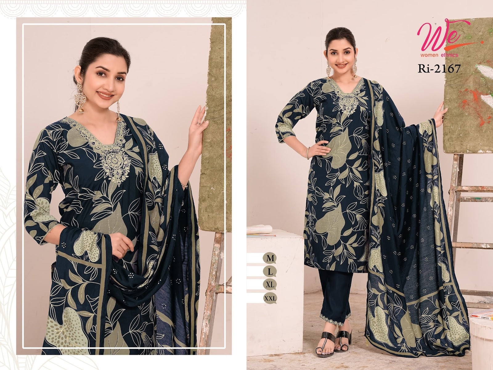 Ri 2164-2171 Women Ethnics Modal Readymade Pant Style Suits Exporter