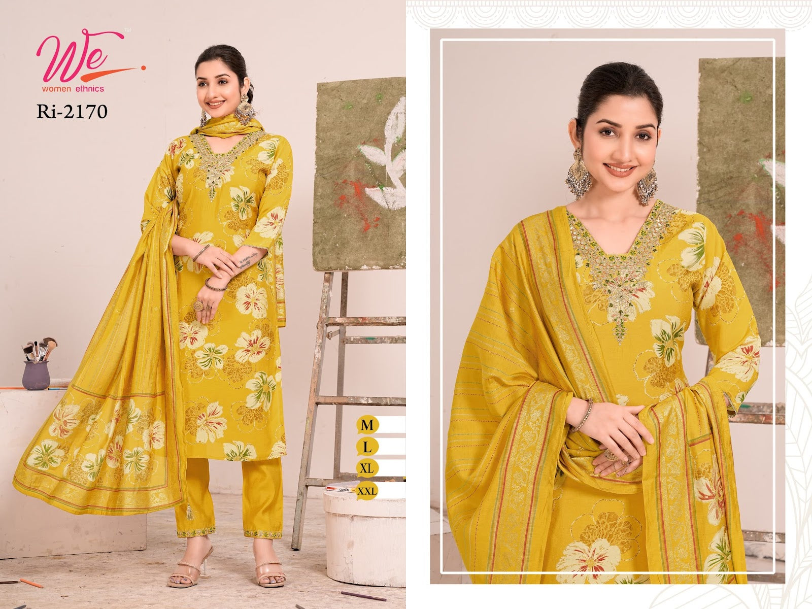 Ri 2164-2171 Women Ethnics Modal Readymade Pant Style Suits Exporter