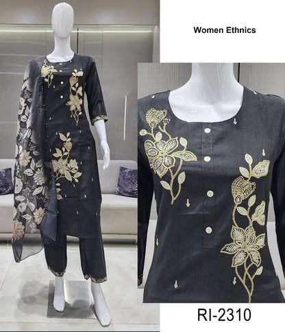 Ri 2310-2315 Women Ethnics Roman Readymade Pant Style Suits Wholesaler Ahmedabad