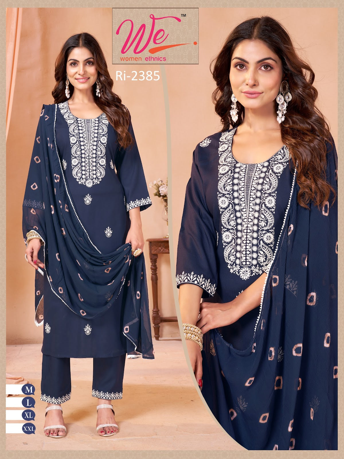 Ri 2381-2388 Women Ethnics Reyon Readymade Pant Style Suits Manufacturer