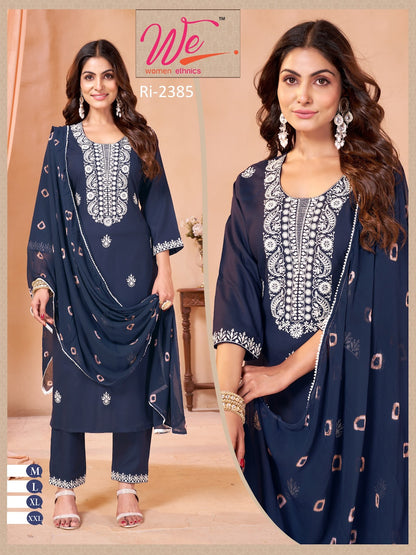 Ri 2381-2388 Women Ethnics Reyon Readymade Pant Style Suits Manufacturer