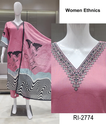 Ri 2774-2787 Women Ethnics Mal Cotton Readymade Pant Style Suits Exporter Gujarat