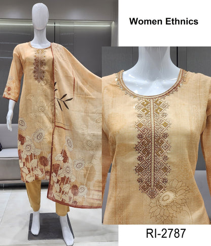 Ri 2774-2787 Women Ethnics Mal Cotton Readymade Pant Style Suits Exporter Gujarat