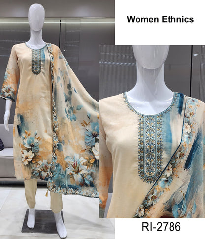 Ri 2774-2787 Women Ethnics Mal Cotton Readymade Pant Style Suits Exporter Gujarat