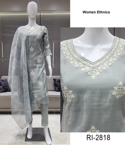 Ri 2814-2819 Women Ethnics Roman Readymade Pant Style Suits Manufacturer Ahmedabad