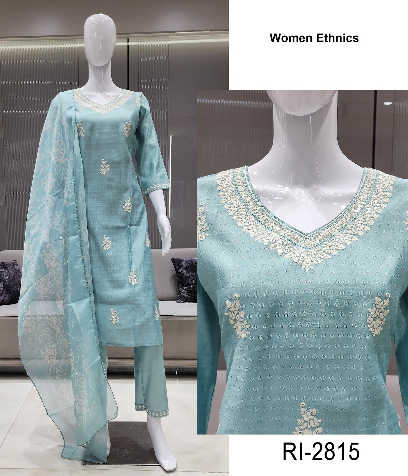 Ri 2814-2819 Women Ethnics Roman Readymade Pant Style Suits Manufacturer Ahmedabad