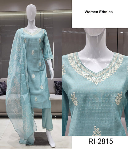 Ri 2814-2819 Women Ethnics Roman Readymade Pant Style Suits Manufacturer Ahmedabad