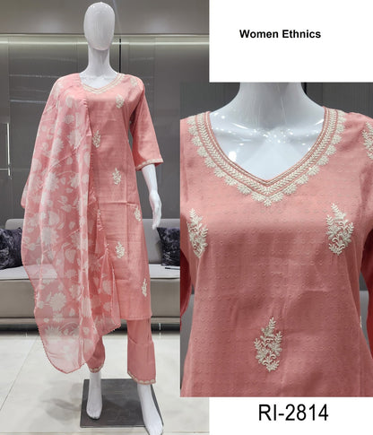 Ri 2814-2819 Women Ethnics Roman Readymade Pant Style Suits Manufacturer Ahmedabad