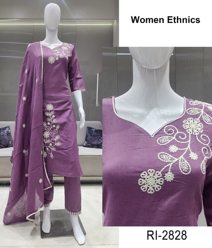 Ri 2826-2831 Women Ethnics Cotton Readymade Pant Style Suits Supplier Gujarat