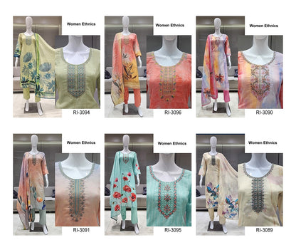 Ri 30 Women Ethnics Readymade Pant Style Suits Manufacturer Ahmedabad
