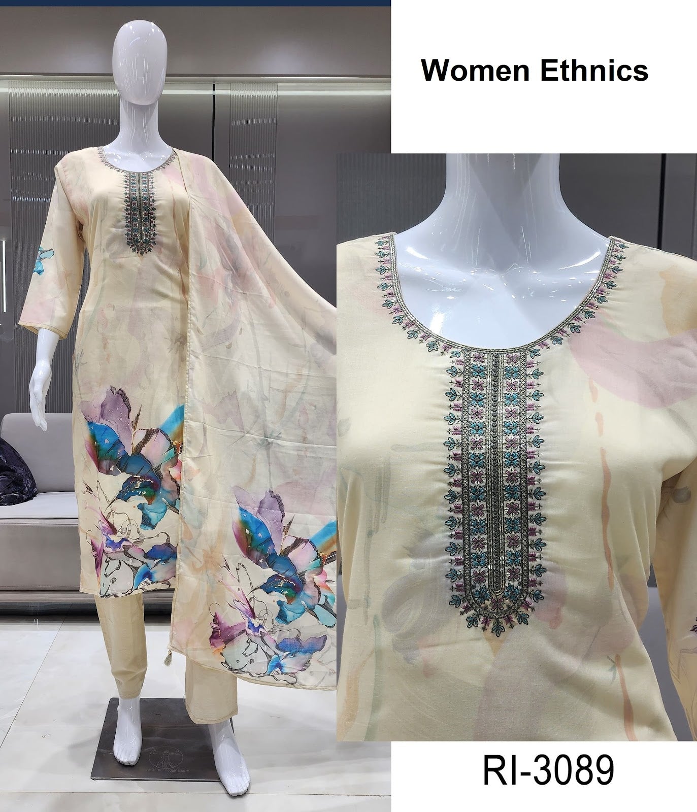 Ri 30 Women Ethnics Readymade Pant Style Suits Manufacturer Ahmedabad