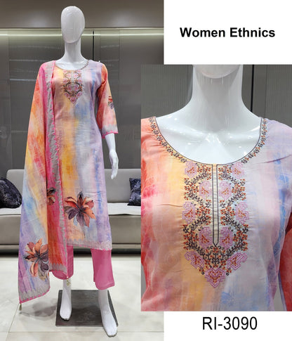 Ri 30 Women Ethnics Readymade Pant Style Suits Manufacturer Ahmedabad