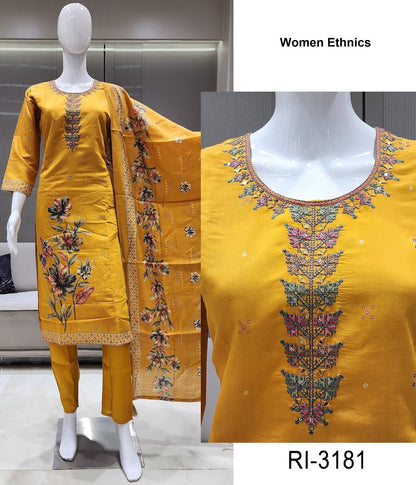 Ri 3179-3182 Women Ethnics Roman Readymade Pant Style Suits Supplier Ahmedabad