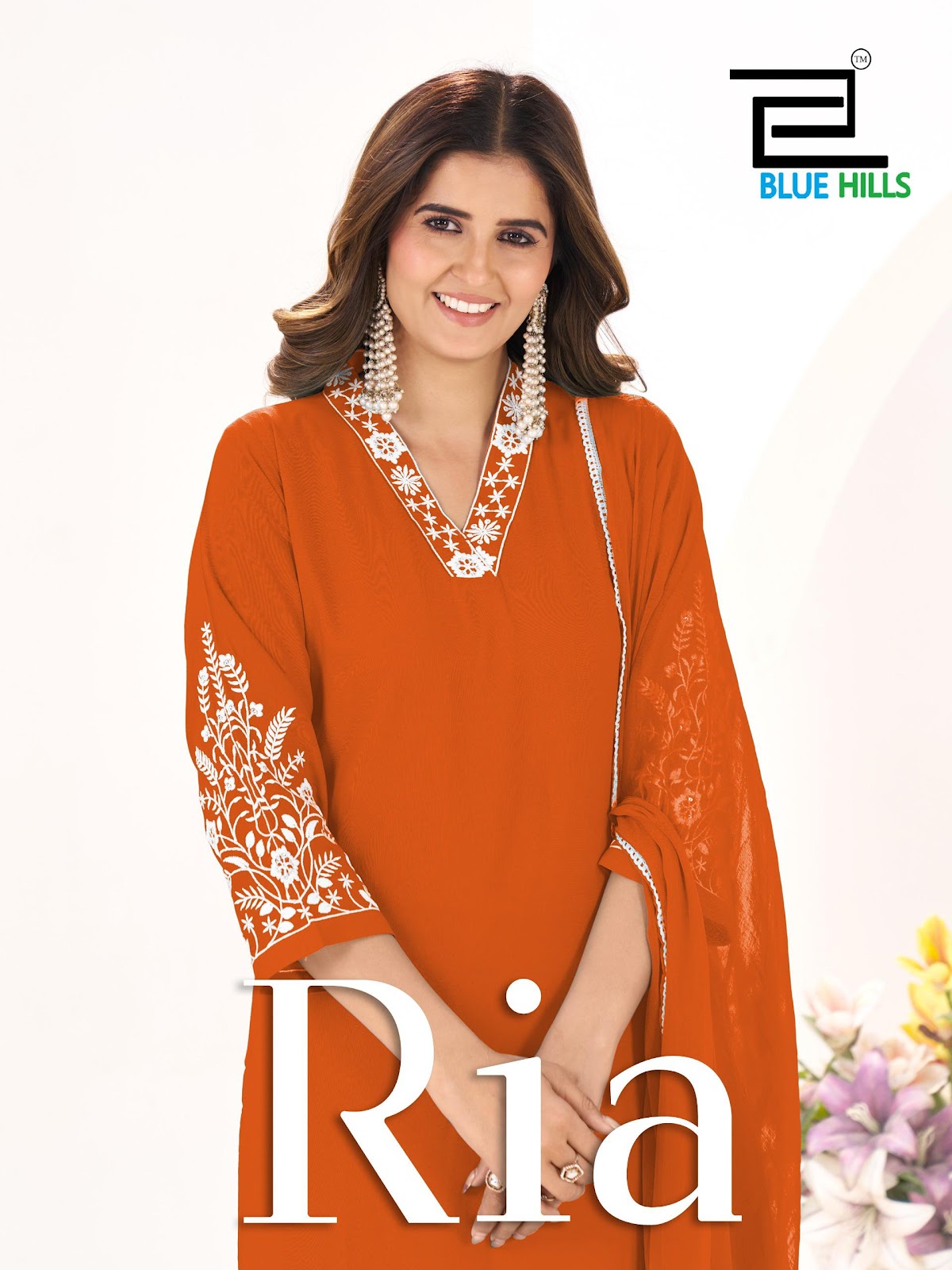 Ria Blue Hills Rayon 14Kg Readymade Plazzo Style Suits Wholesaler India
