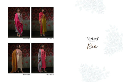 Ria Netra Cotton Pant Style Suits Exporter India