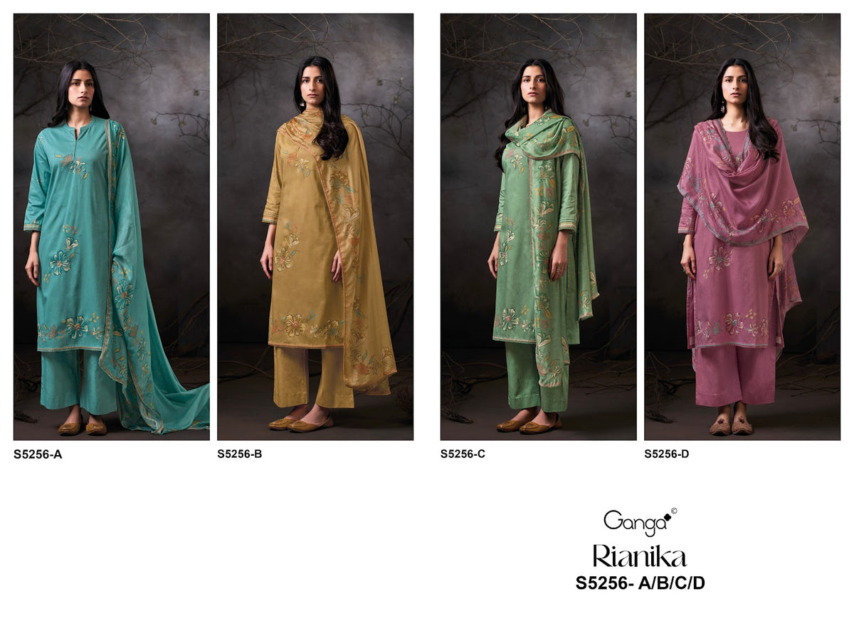 Rianika S5256 Ganga Corduroy Plazzo Style Suits Supplier India