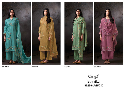 Rianika S5256 Ganga Corduroy Plazzo Style Suits Supplier India