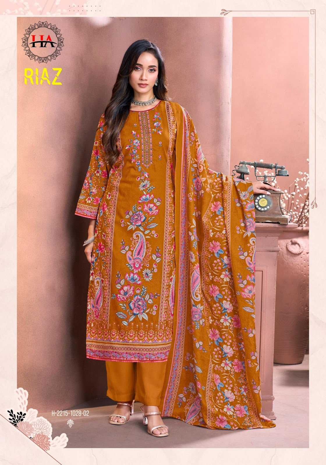 Riaz Harshit Fashion Viscose Reyon Karachi Salwar Suits Wholesaler India