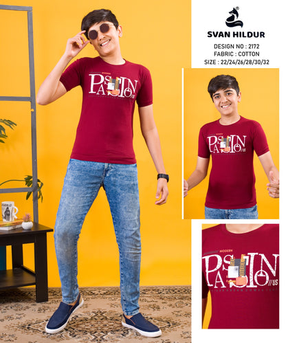 Rib Design 2172 Svan Hildur Cotton Boys Tshirt Supplier Gujarat