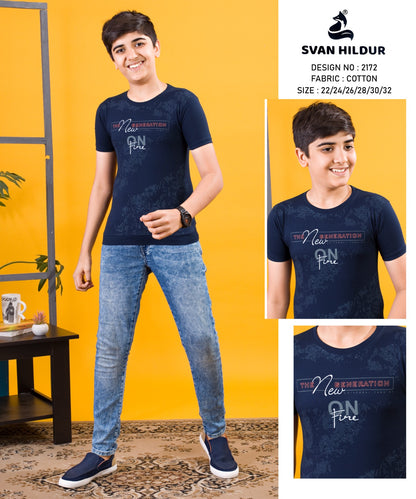 Rib Design 2172 Svan Hildur Cotton Boys Tshirt Supplier Gujarat