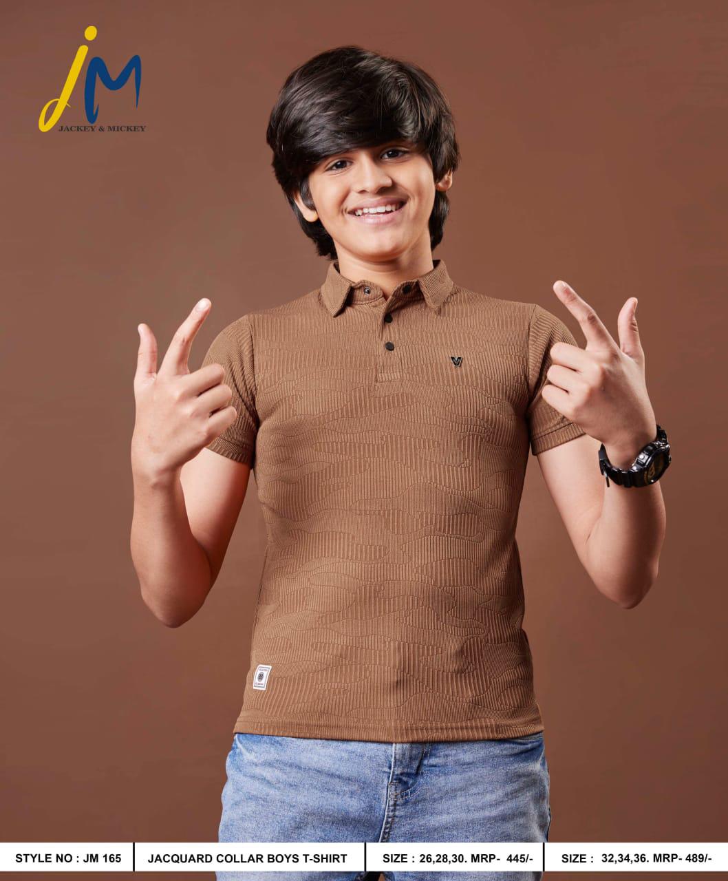 Rib Jm 165 Jackey N Mickey Lycra Boys Tshirt Manufacturer India