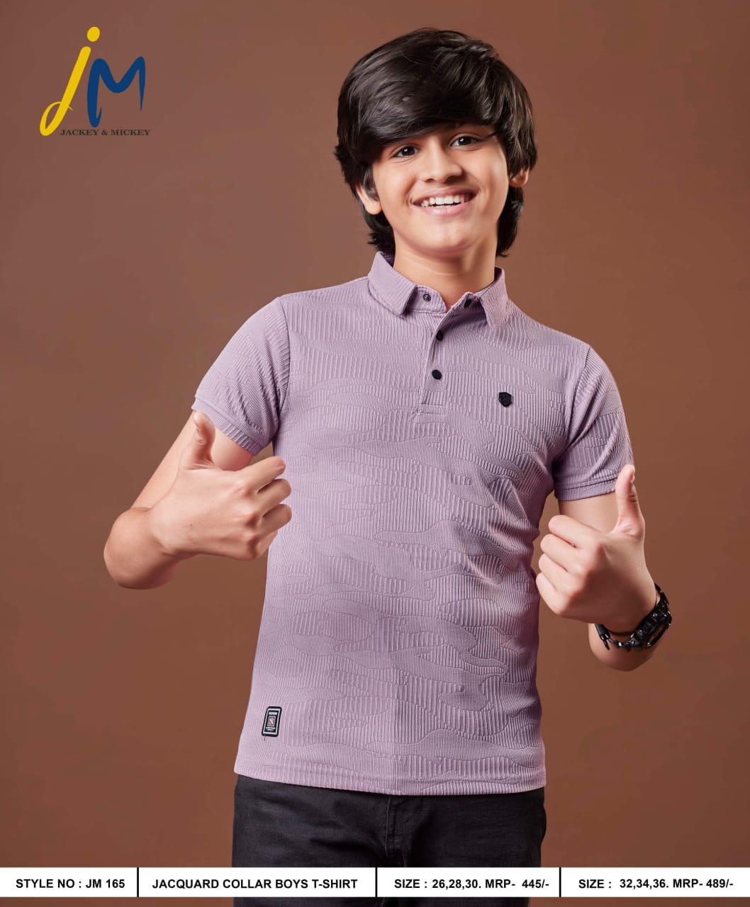 Rib Jm 165 Jackey N Mickey Lycra Boys Tshirt Manufacturer India