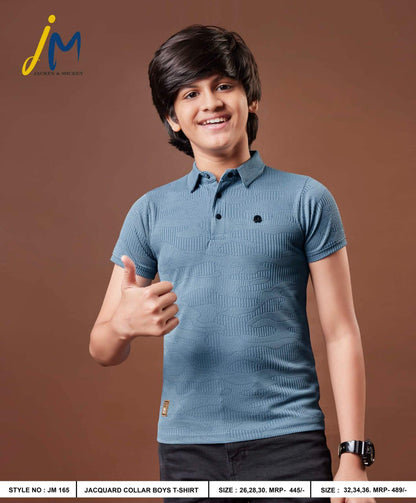 Rib Jm 165 Jackey N Mickey Lycra Boys Tshirt Manufacturer India