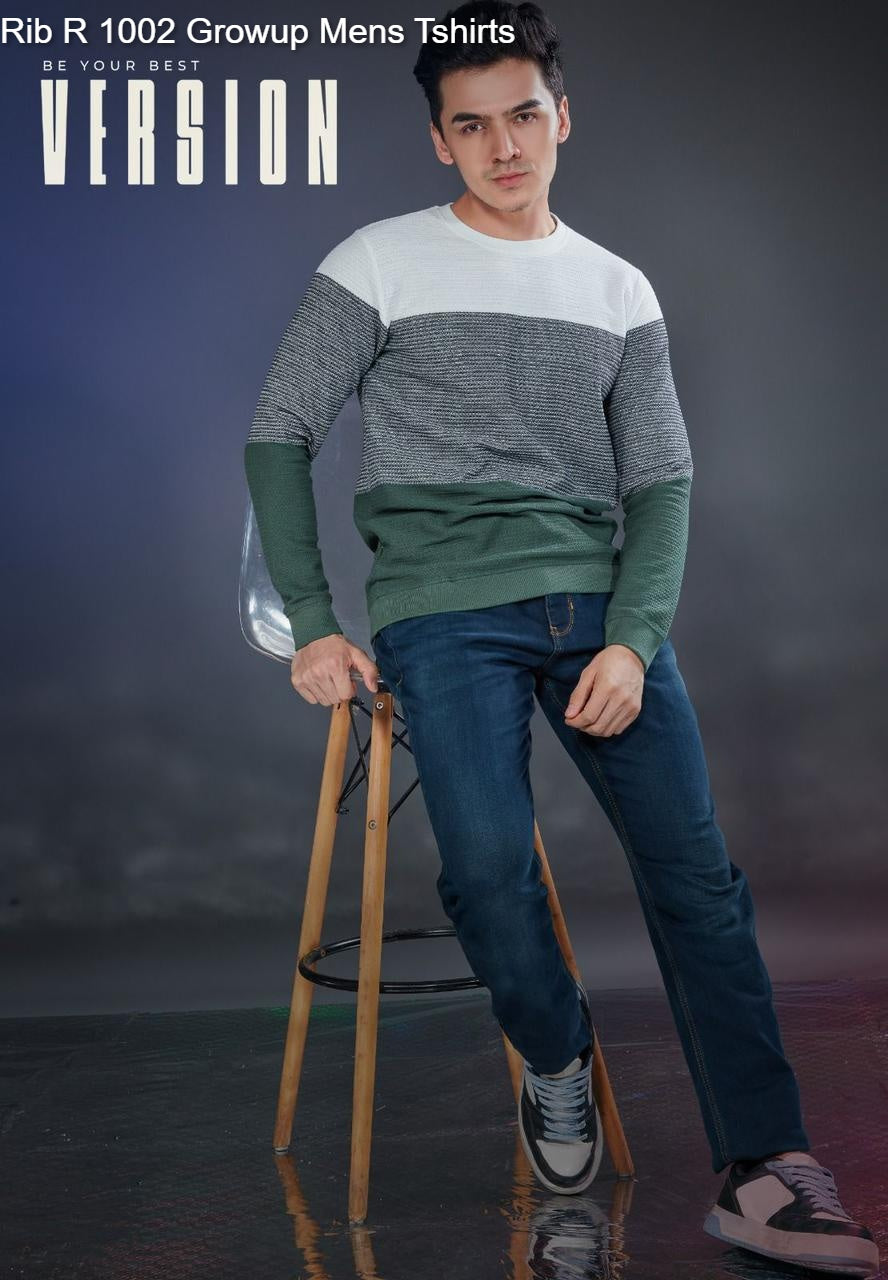 Rib R 1002 Growup Knit Mens Tshirts Exporter Ahmedabad