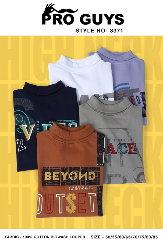 Rib Style No 3371 Pro Guys Cotton Biowashed Boys Tshirt Wholesaler Gujarat