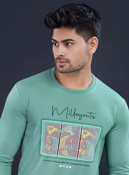 Rib Vol 2465-2470 High Density Cotton Looper Mens Tshirts Manufacturer India