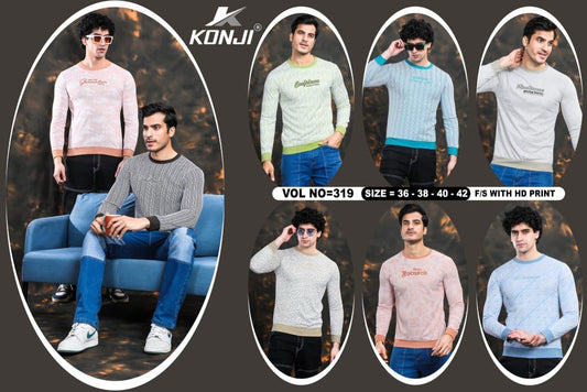 Rib Vol 319 Konji Imported Mens Tshirts Manufacturer Gujarat