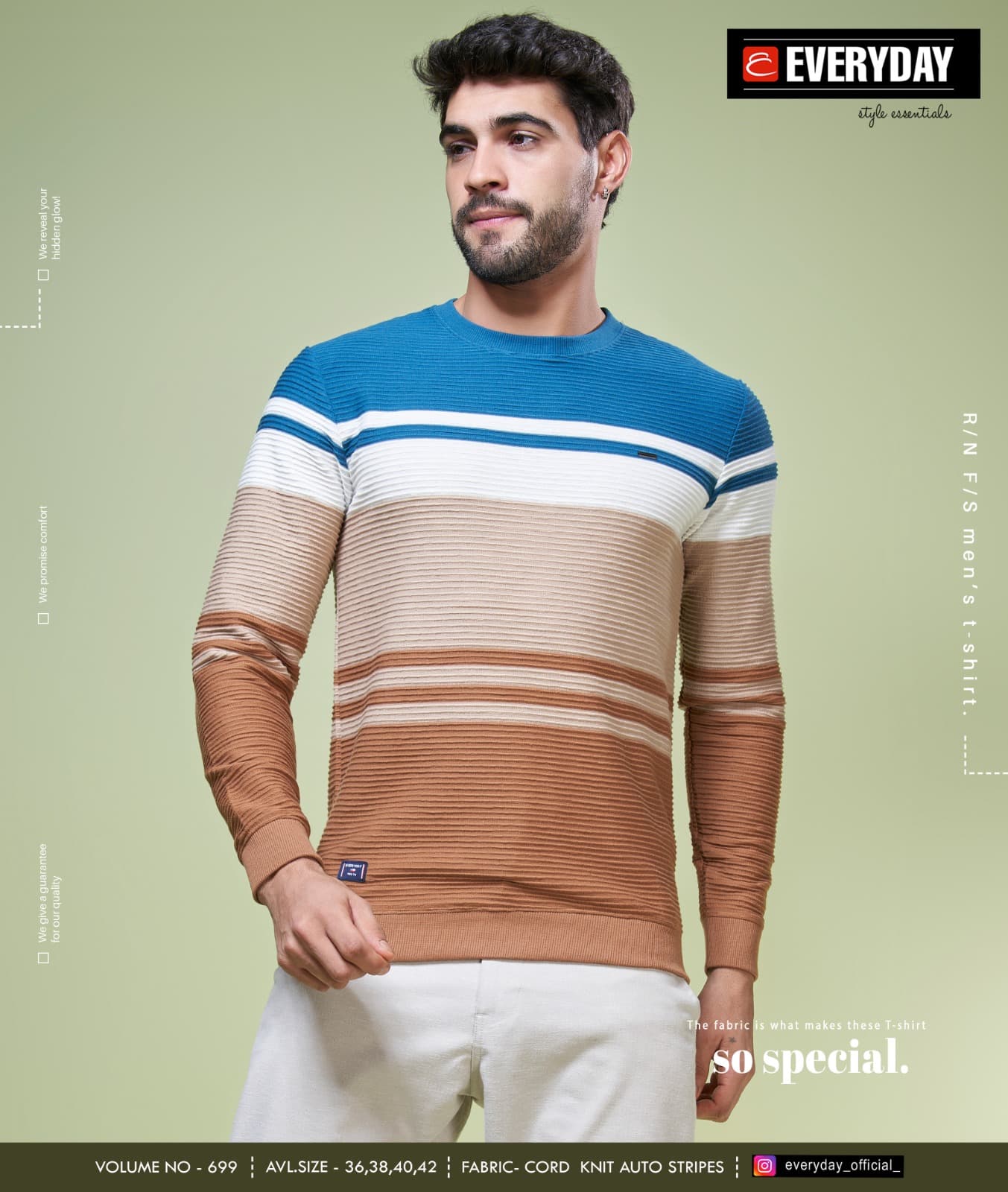 Rib Vol 699 Everyday Knit Mens Tshirts Wholesale Price