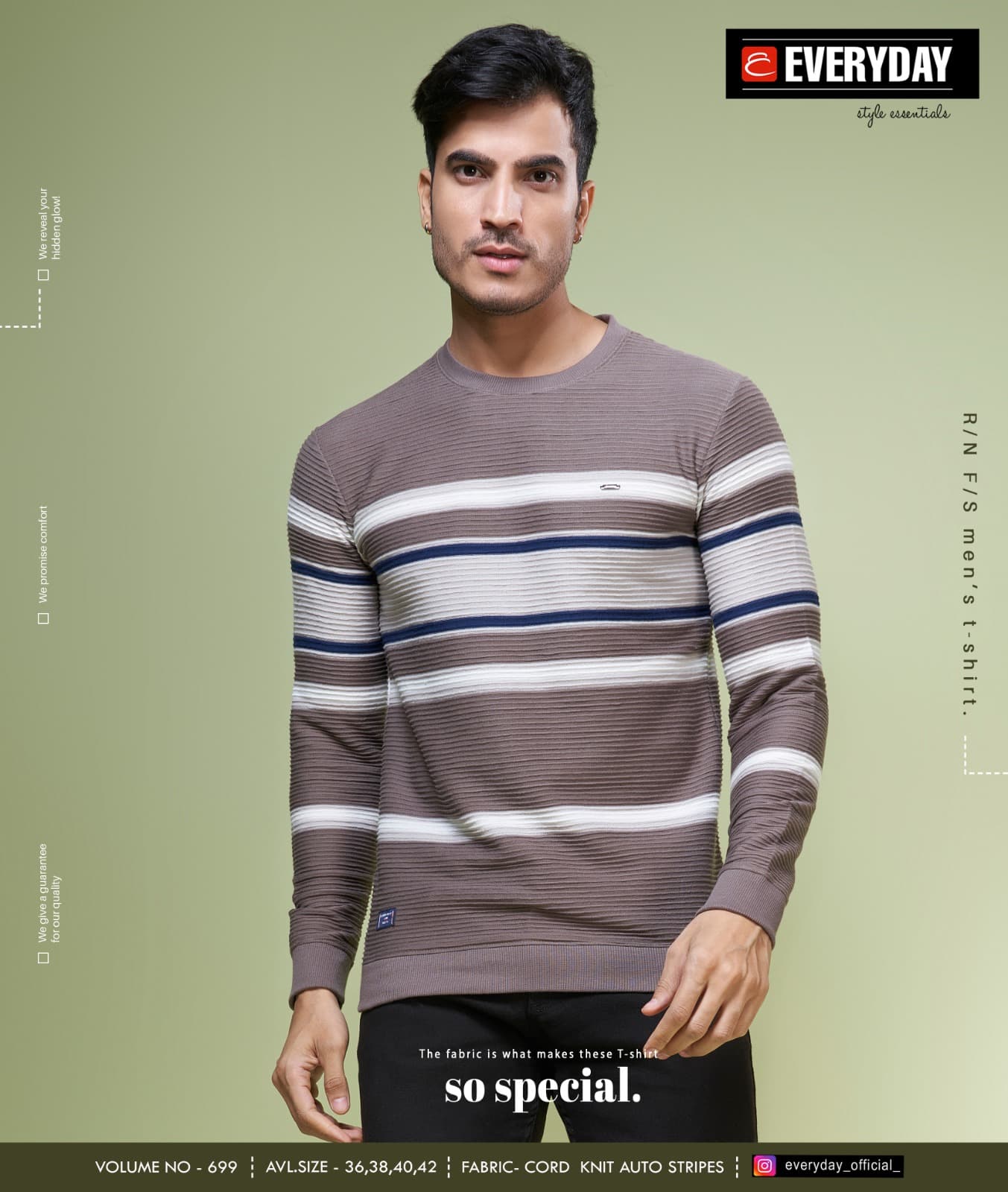 Rib Vol 699 Everyday Knit Mens Tshirts Wholesale Price