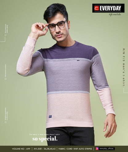 Rib Vol 699 Everyday Knit Mens Tshirts Wholesale Price