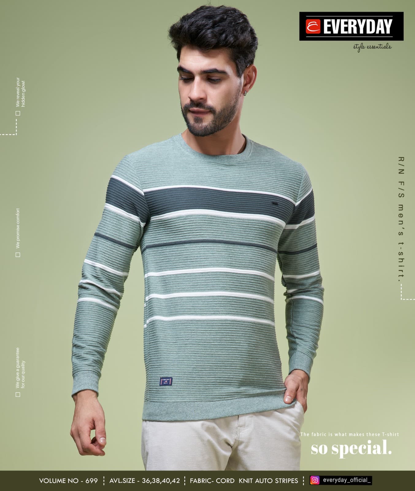 Rib Vol 699 Everyday Knit Mens Tshirts Wholesale Price