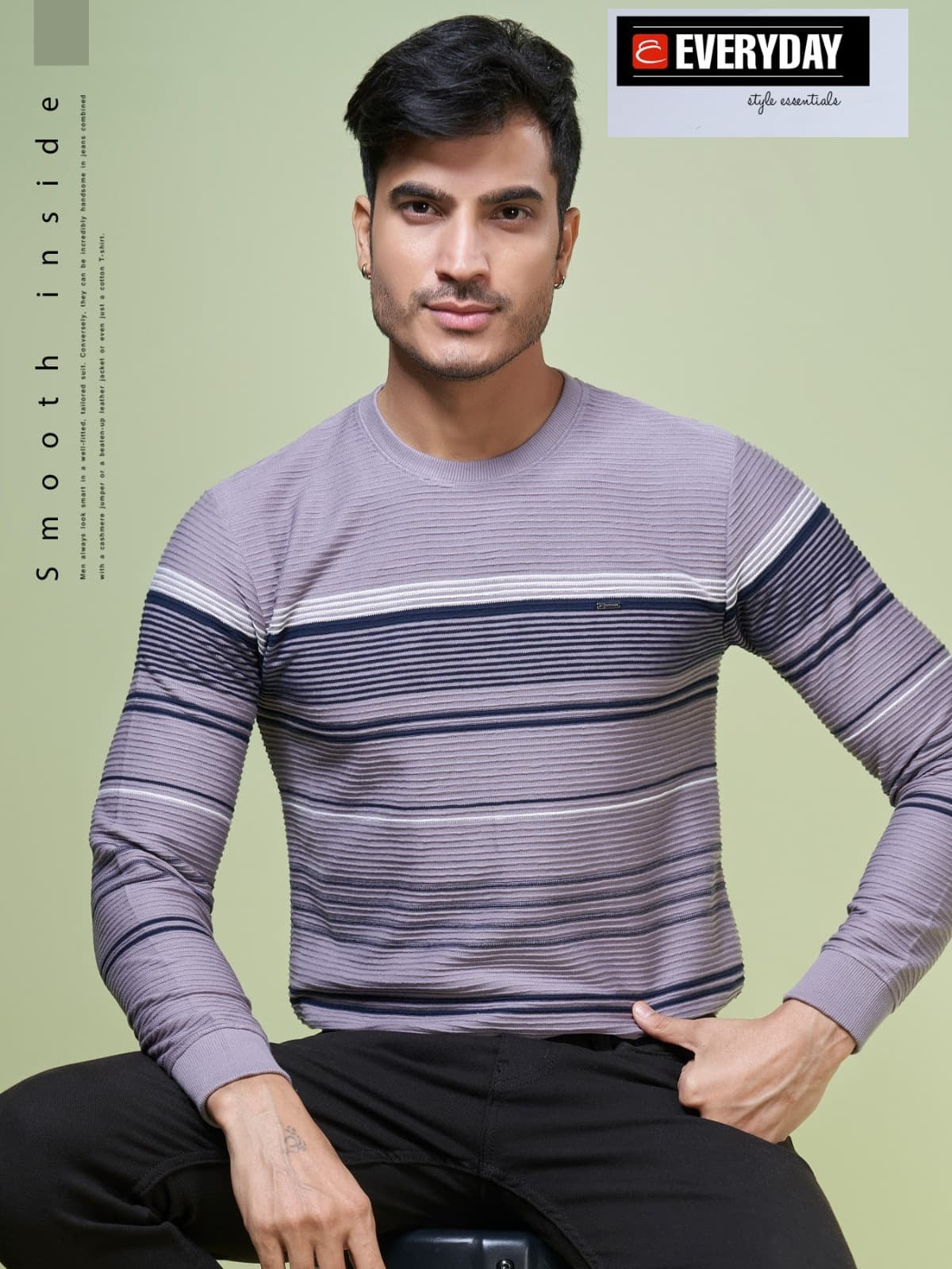 Rib Vol 699 Everyday Knit Mens Tshirts Wholesale Price