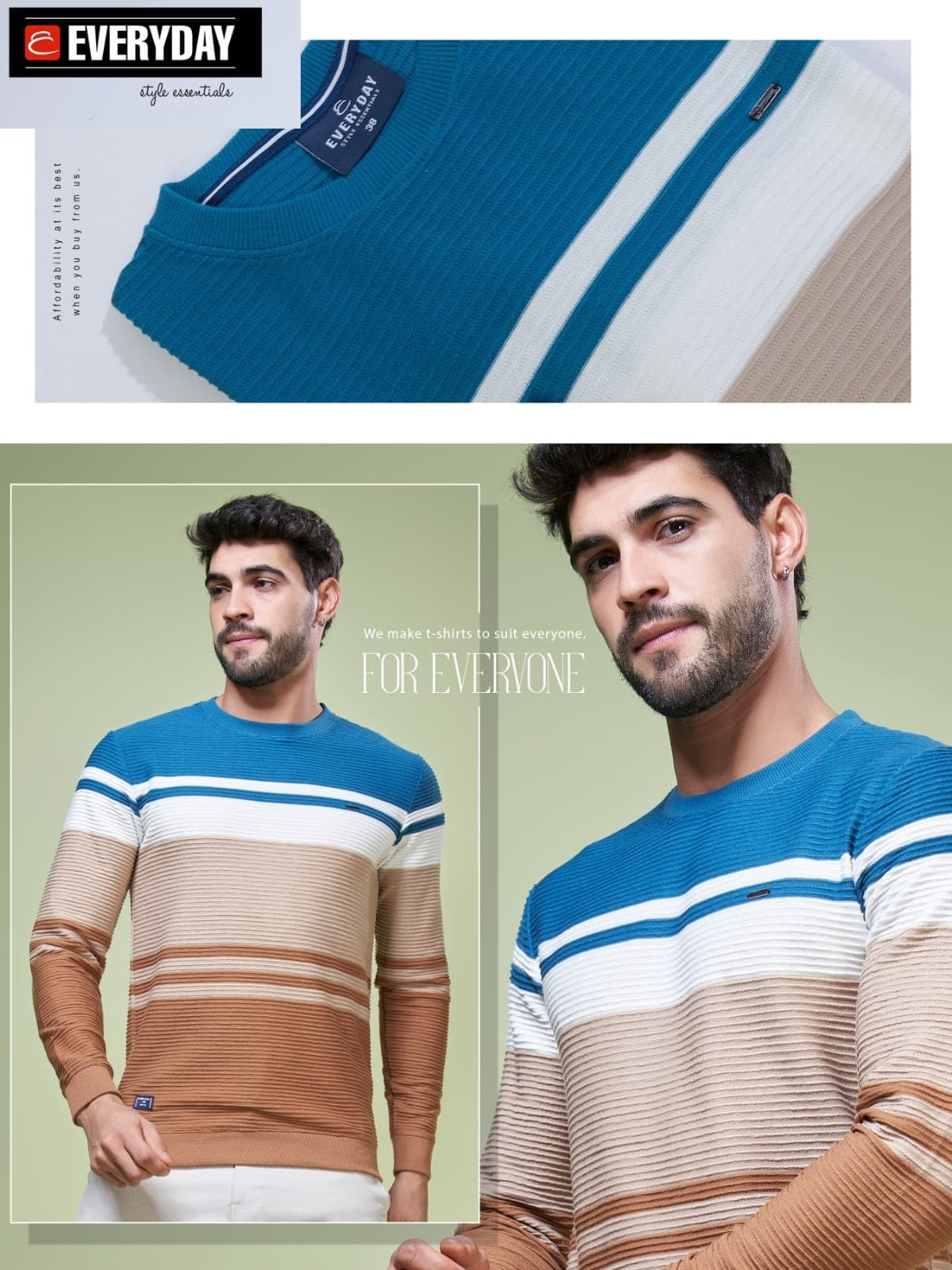 Rib Vol 699 Everyday Knit Mens Tshirts Wholesale Price