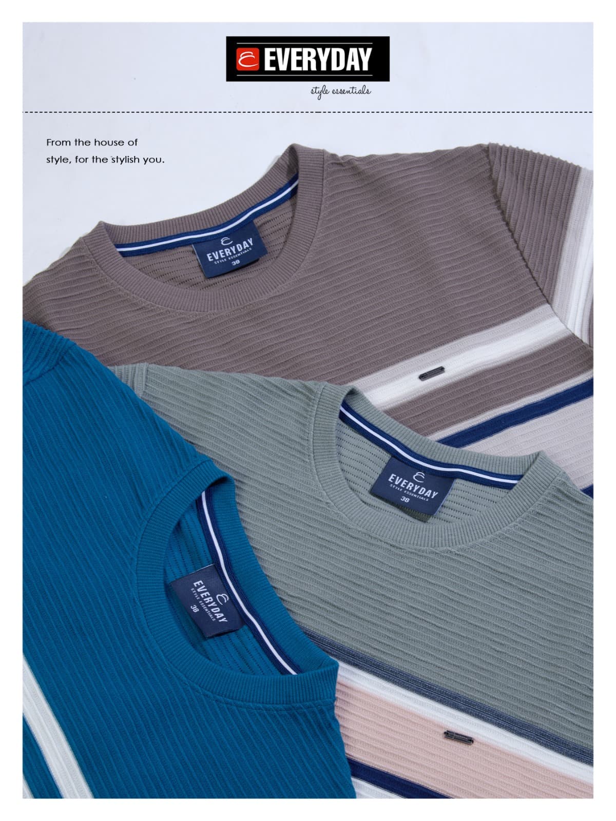 Rib Vol 699 Everyday Knit Mens Tshirts Wholesale Price