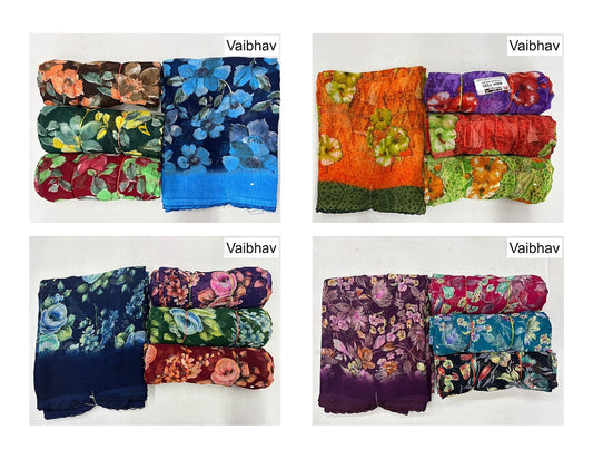 Rich Feel Part 1 Vaibhav Weightless Sarees Wholesaler Ahmedabad