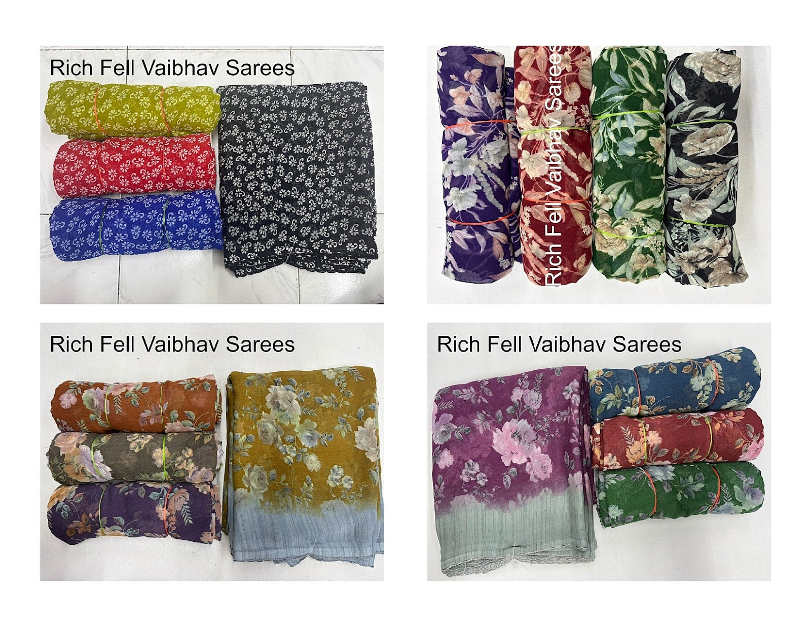 Rich Fell Vaibhav Sarees Supplier Ahmedabad