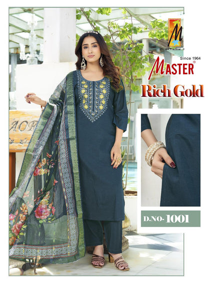 Rich Gold Master Roman Silk Readymade Pant Style Suits Supplier