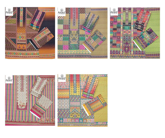 Rich Gold Radhika Fashion Azara Muslin Karachi Salwar Suits Supplier India