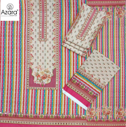 Rich Gold Radhika Fashion Azara Muslin Karachi Salwar Suits Supplier India