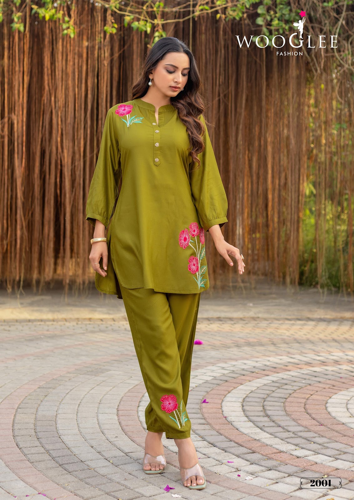 Rich Look Wooglee Viscose Satin Co Ord Set Manufacturer India