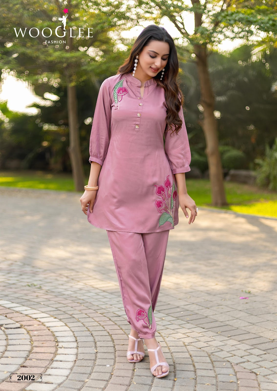 Rich Look Wooglee Viscose Satin Co Ord Set Manufacturer India