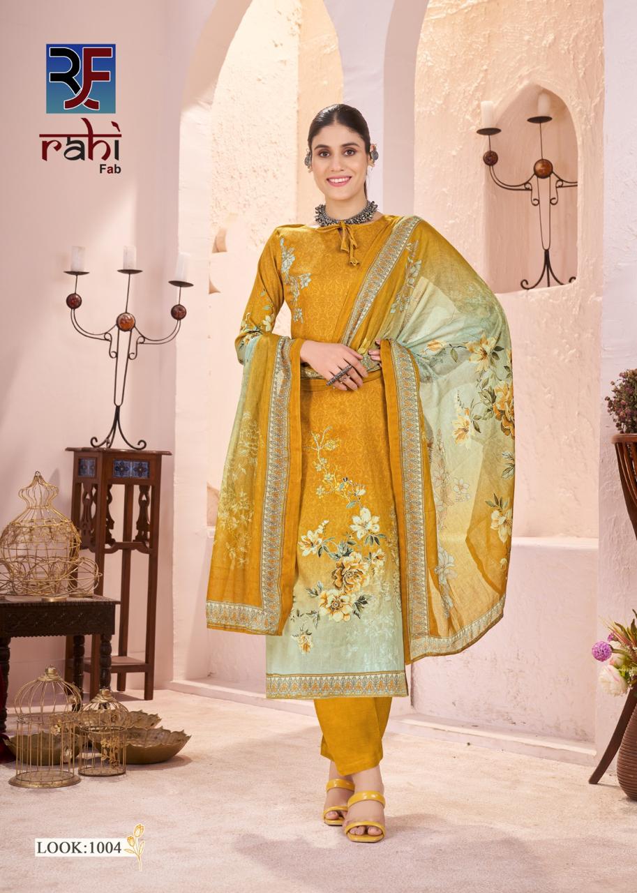 Rich Pearl Vol 1 Rahi Fab Jam Satin Karachi Readymade Suits Wholesaler