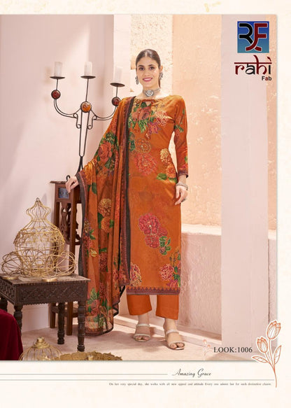 Rich Pearl Vol 1 Rahi Fab Jam Satin Karachi Readymade Suits Wholesaler