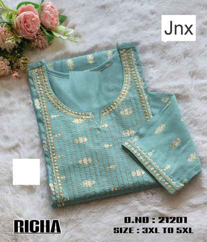 Richa 191125 Jnx Straight Cut Kurtis Exporter India
