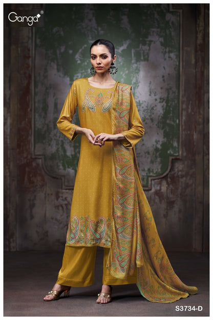 Richa 3734 Ganga Pashmina Suits Wholesaler Gujarat